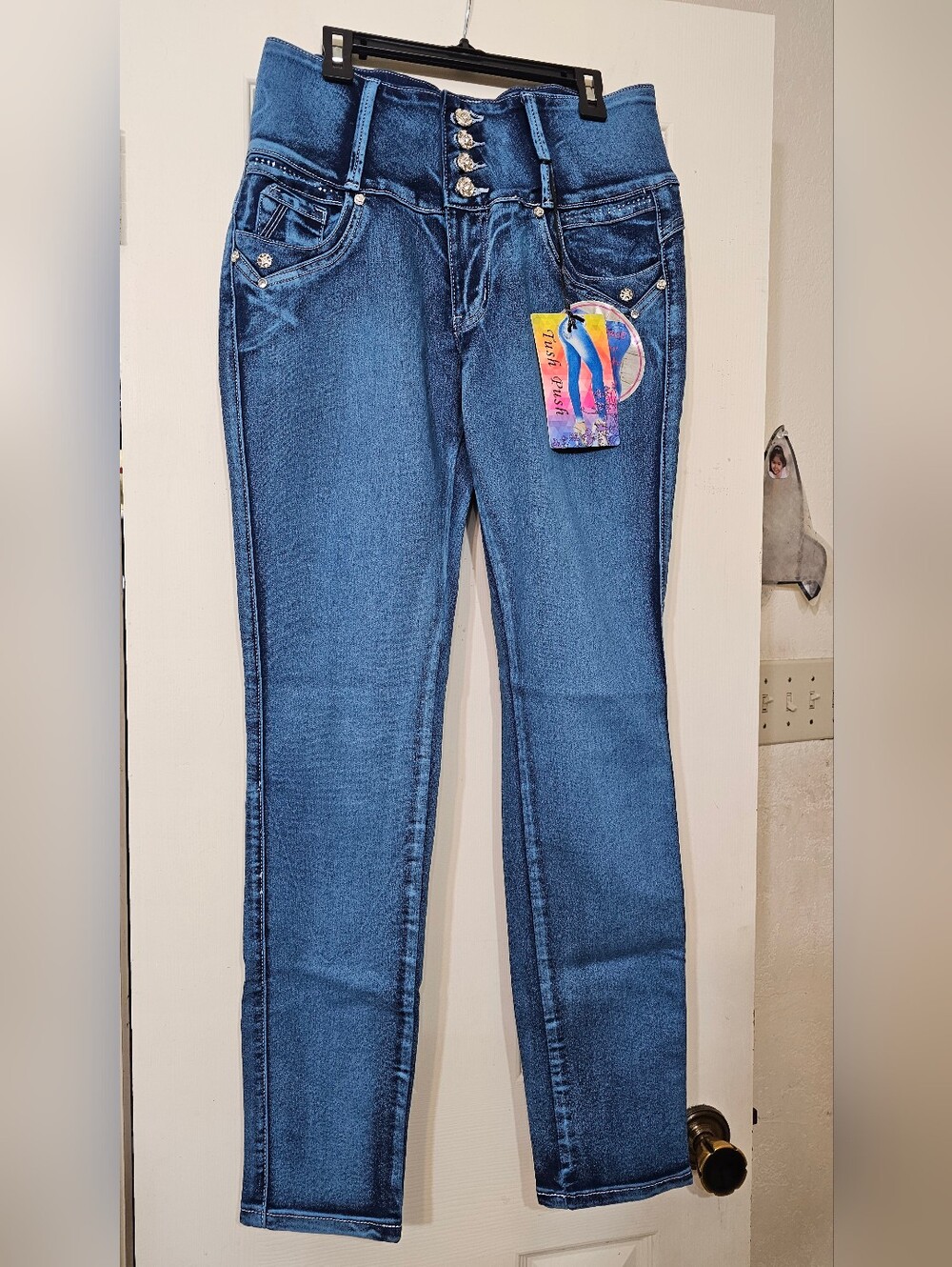 Tush Push Women’s Blue Slim Fit Jeans